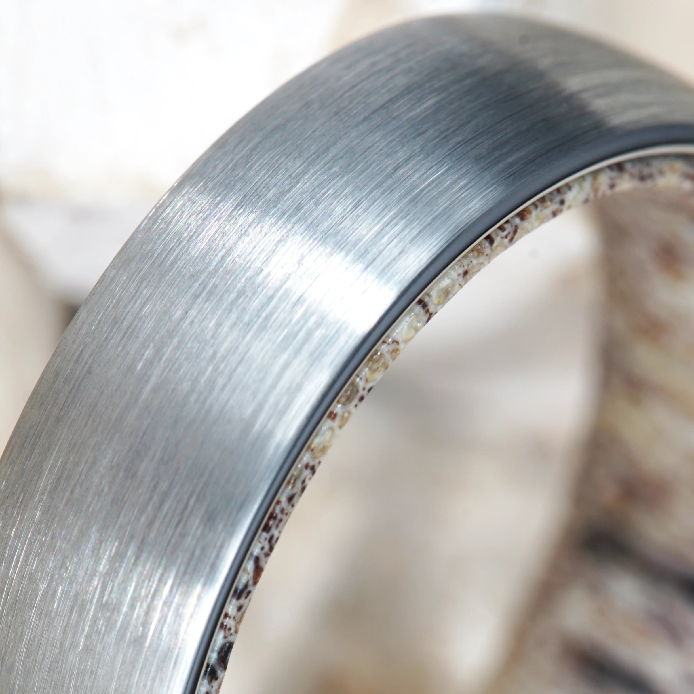 Alba - Tungsten Ring with Scottish Deer Antler