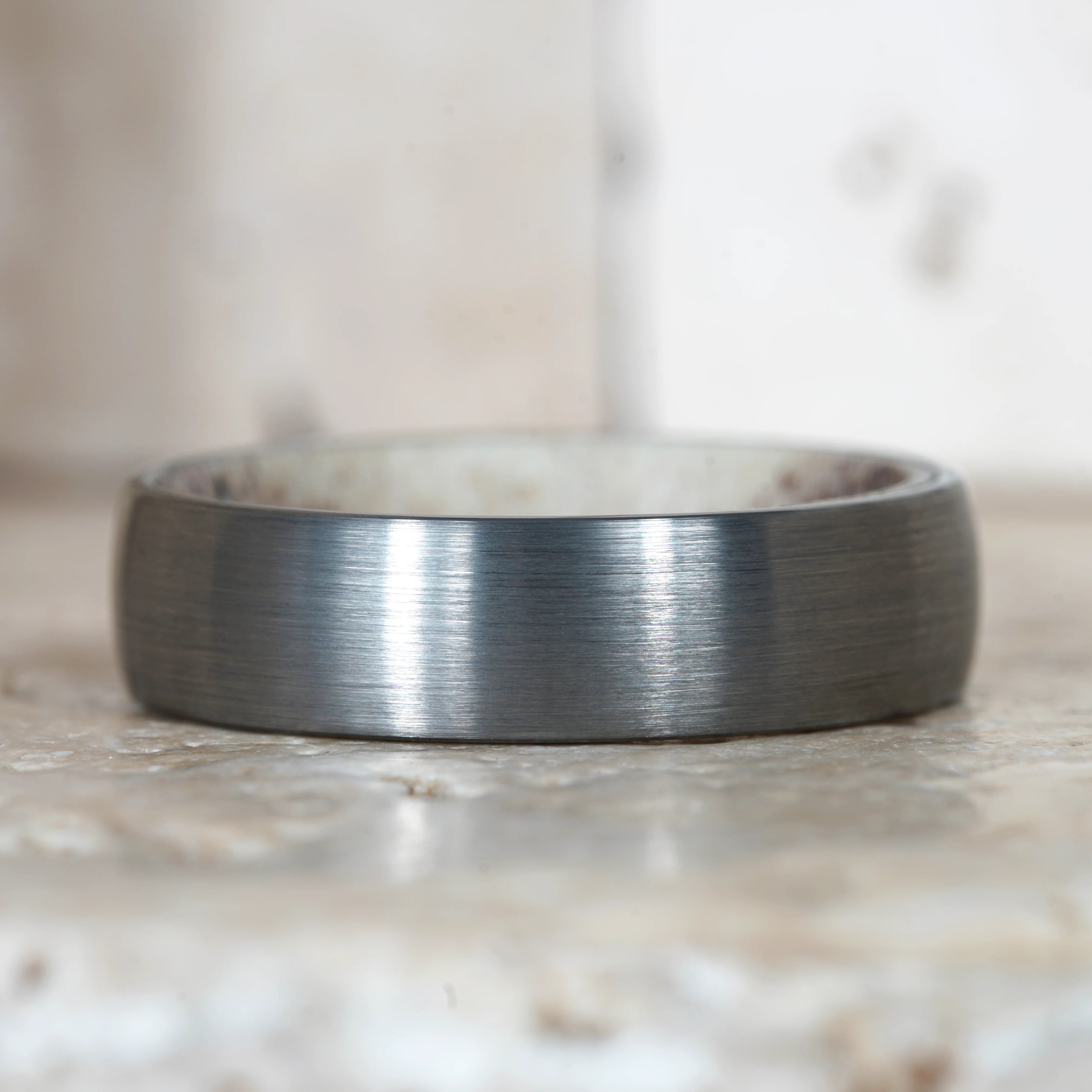 Alba - Tungsten Ring with Scottish Deer Antler