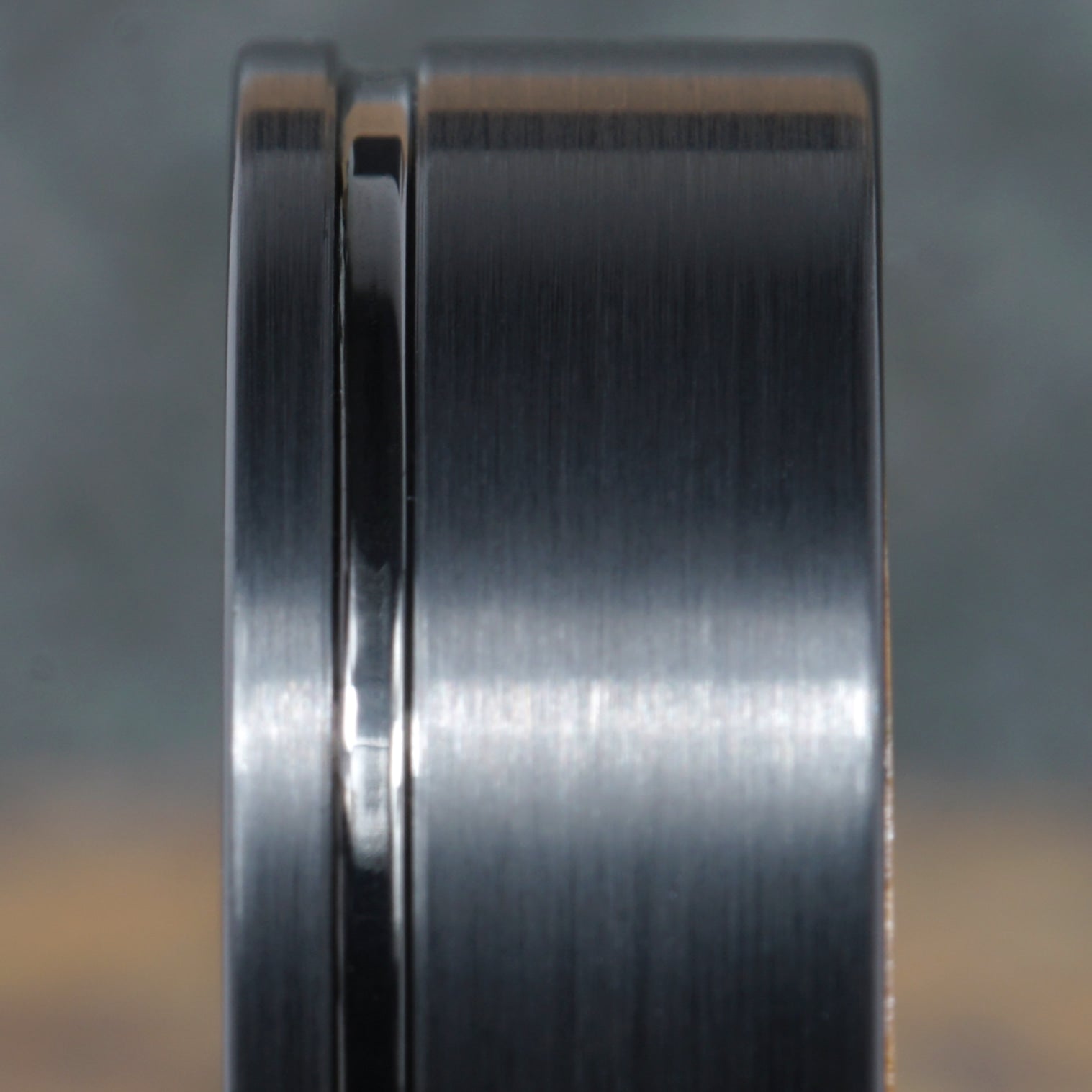 Ascent - Brushed Black Tungsten with Whisky Barrel Wood