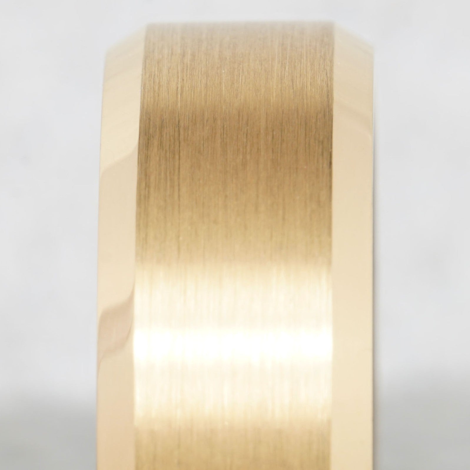 Aurion - 18K Gold Tungsten Ring with Black Sleeve