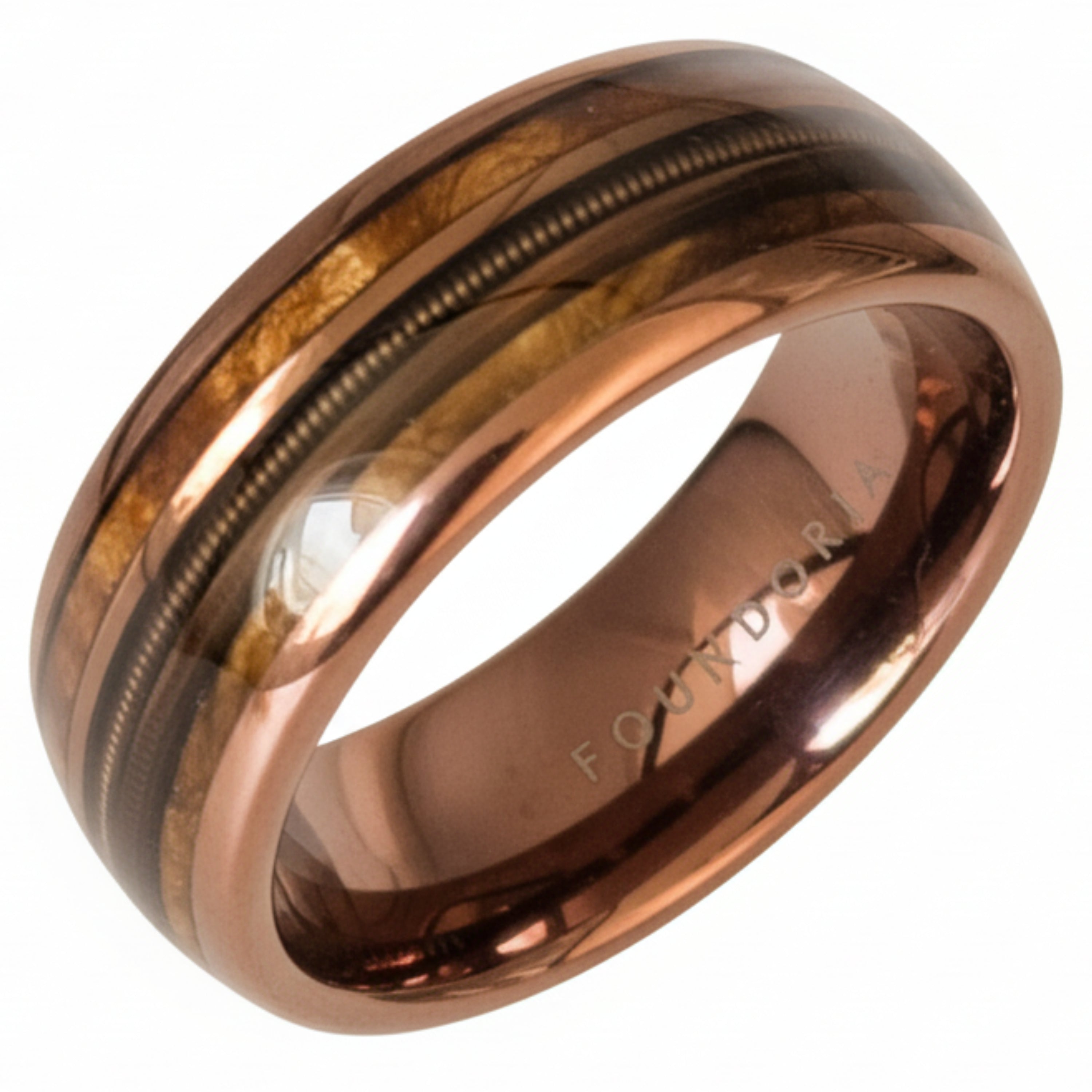 Strung - Coffee Tungsten with Guitar String