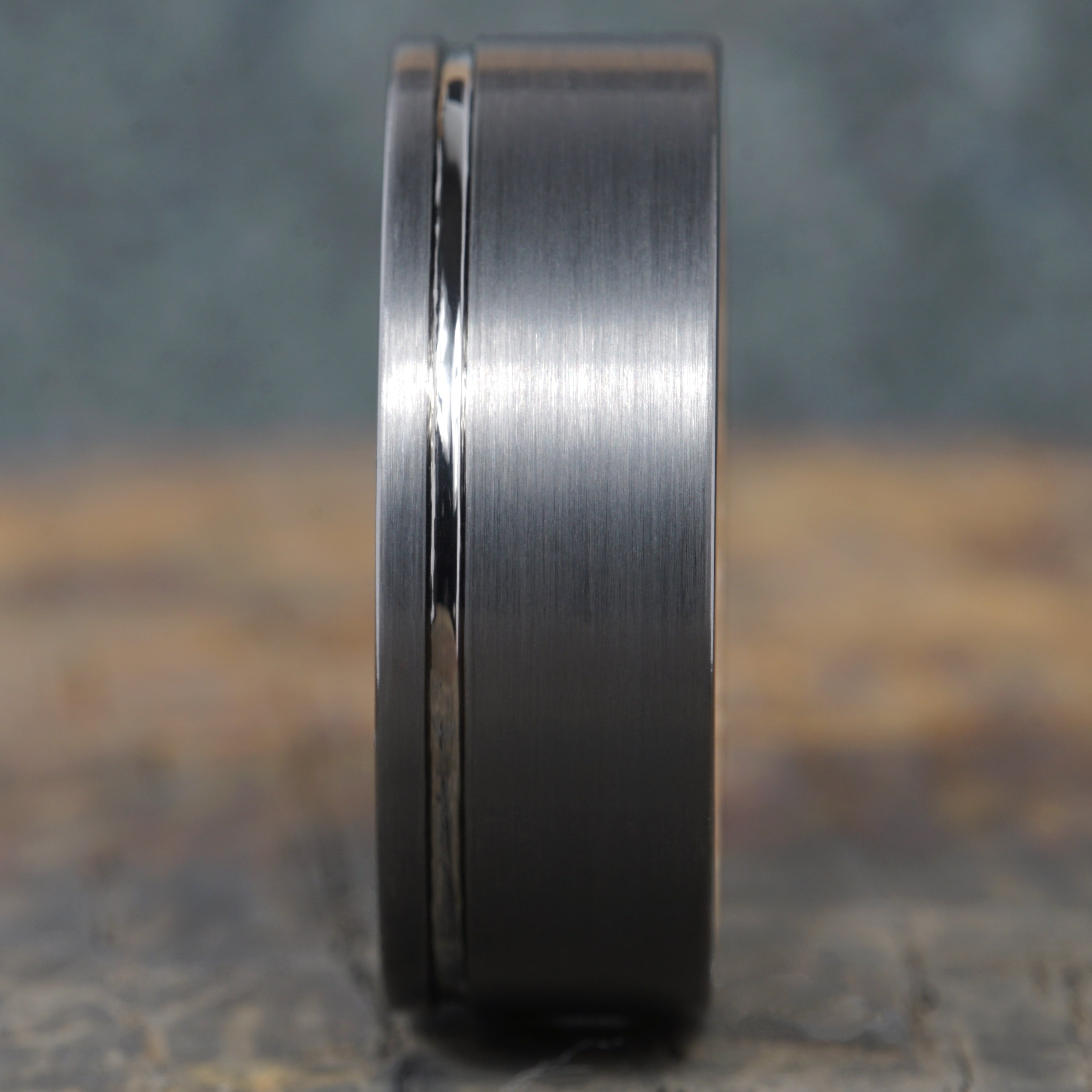 Vantage - Matte Grey Tungsten with Whisky Barrel Wood
