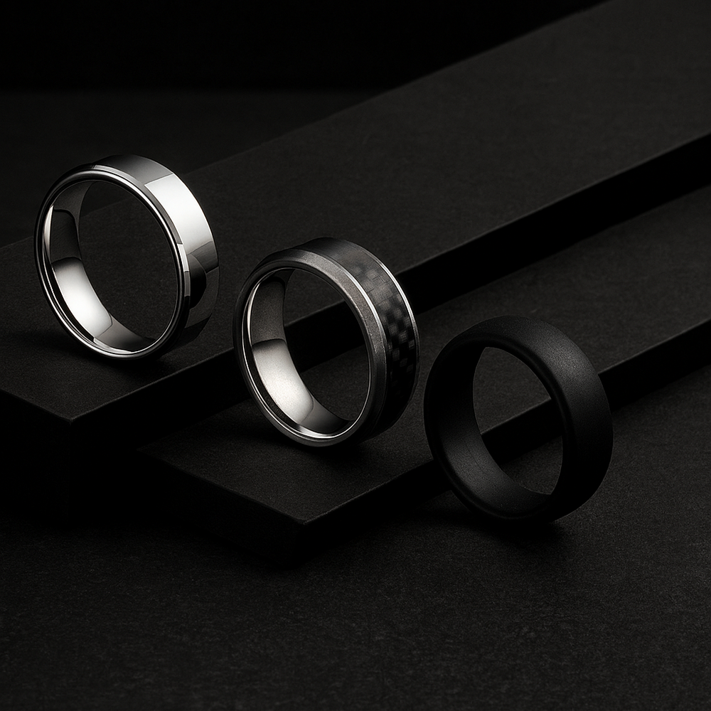 Modern Wedding Ring Materials | Tungsten, Titanium & Silicone Bands UK