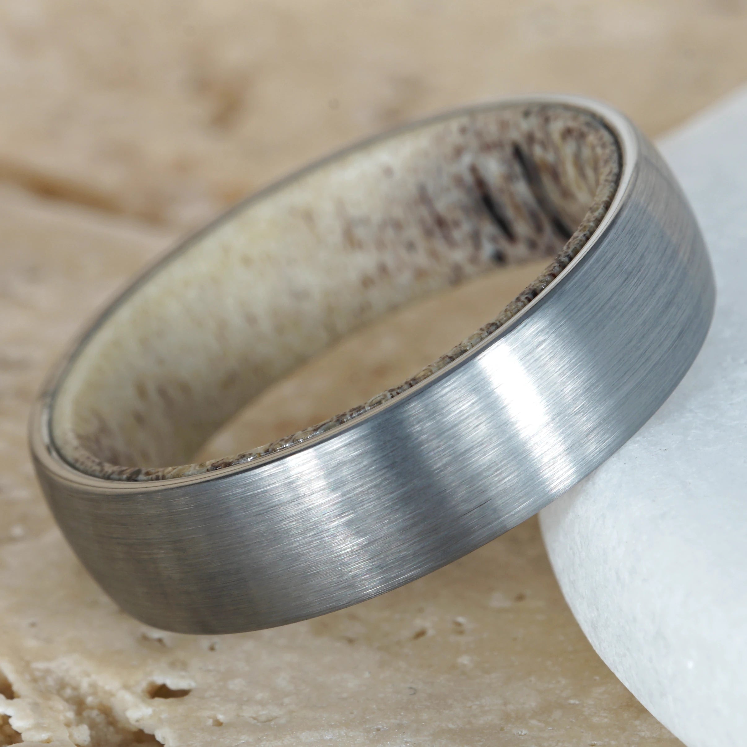 Alba - Tungsten Ring with Scottish Deer Antler