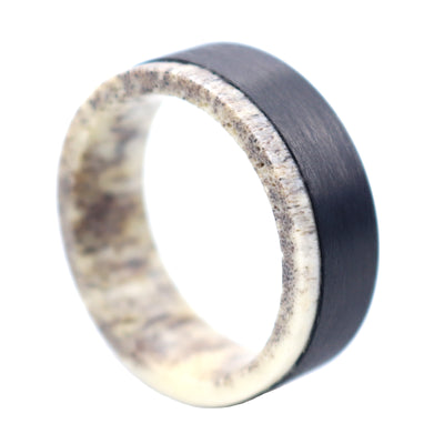 Antler and wood modern mens band