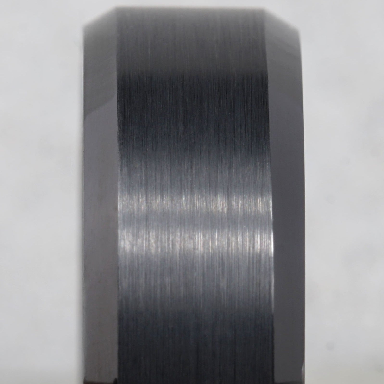 Obsidis - Black Tungsten Ring with Black Sleeve