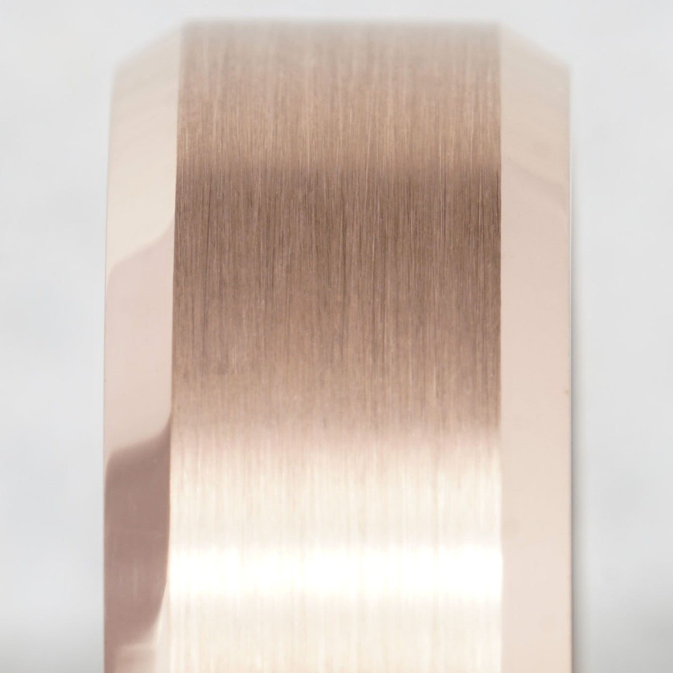 Roseon - 18K Rose Gold Tungsten Ring with Black Sleeve