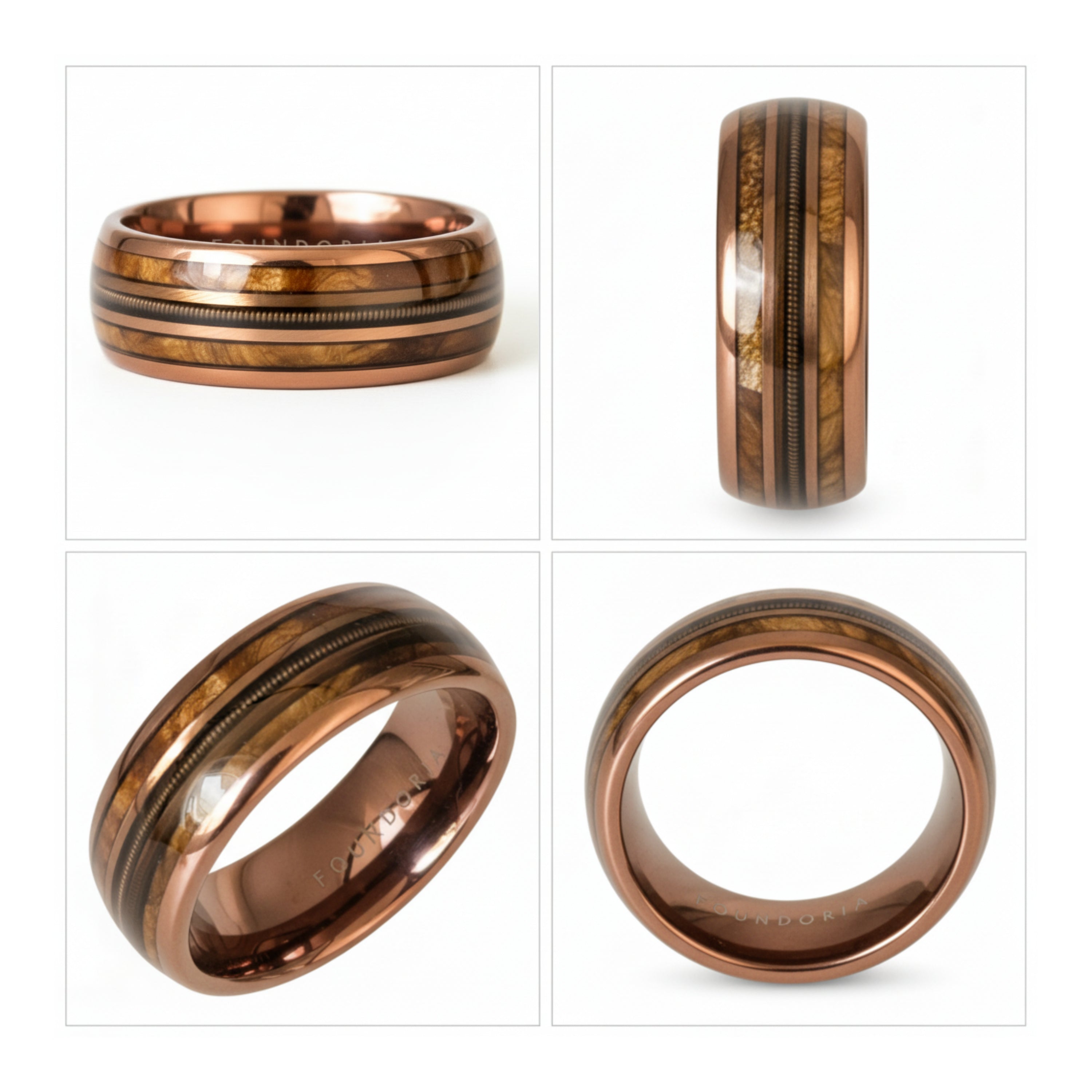 Strung - Coffee Tungsten with Guitar String