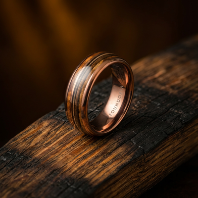 Strung - Coffee Tungsten with Guitar String