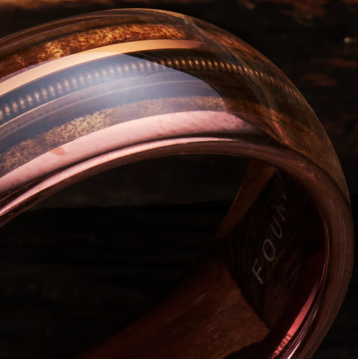 Strung - Coffee Tungsten with Guitar String