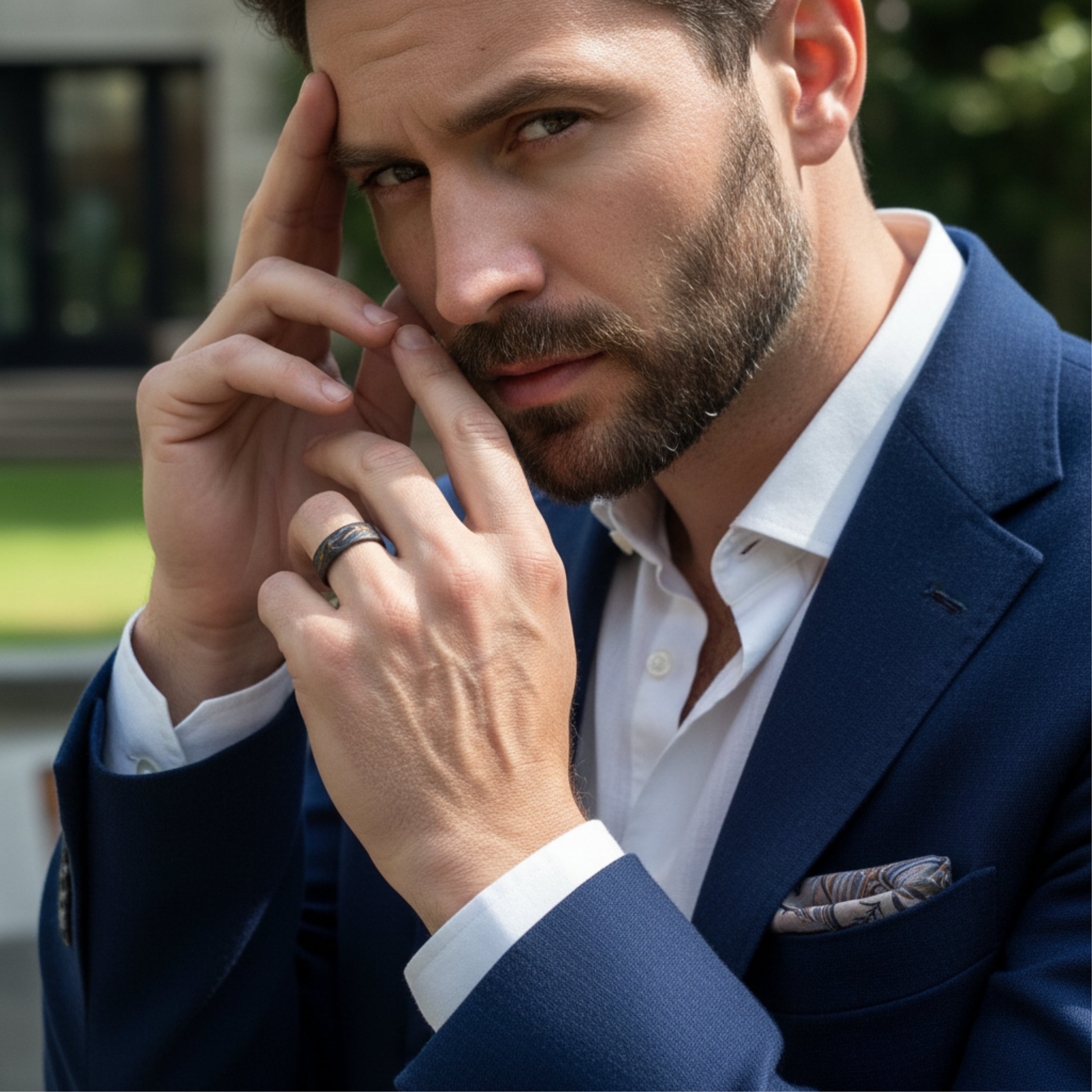 Vega - Carbon Fibre Ring with Copper