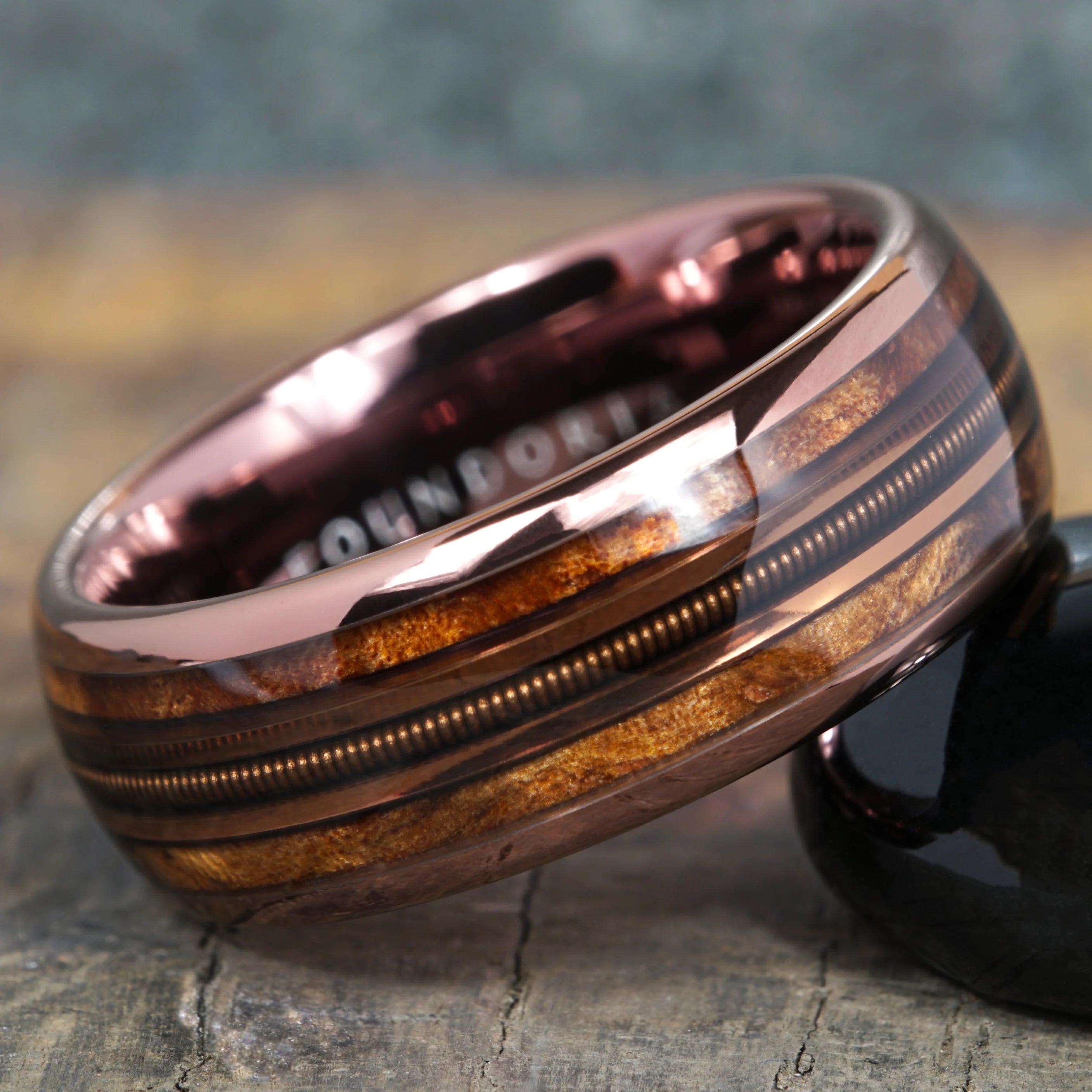 Strung - Coffee Tungsten with Guitar String